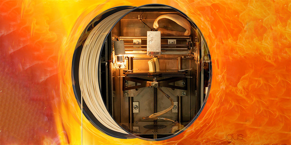 Heet van de naald: het bedrijf igus stimuleert de ontwikkeling van hogetemperatuur filamenten met zelfgebouwde HT-printer
