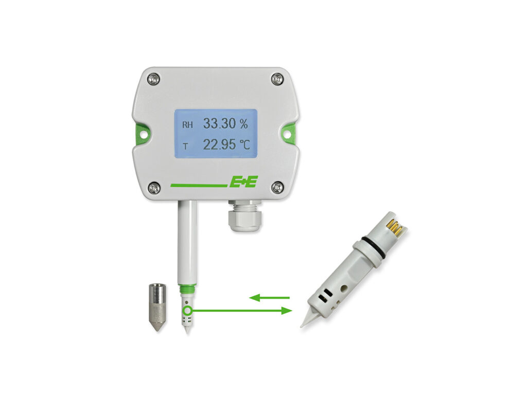 Vochtigheids- en temperatuursensor met verwisselbare sensor-tip